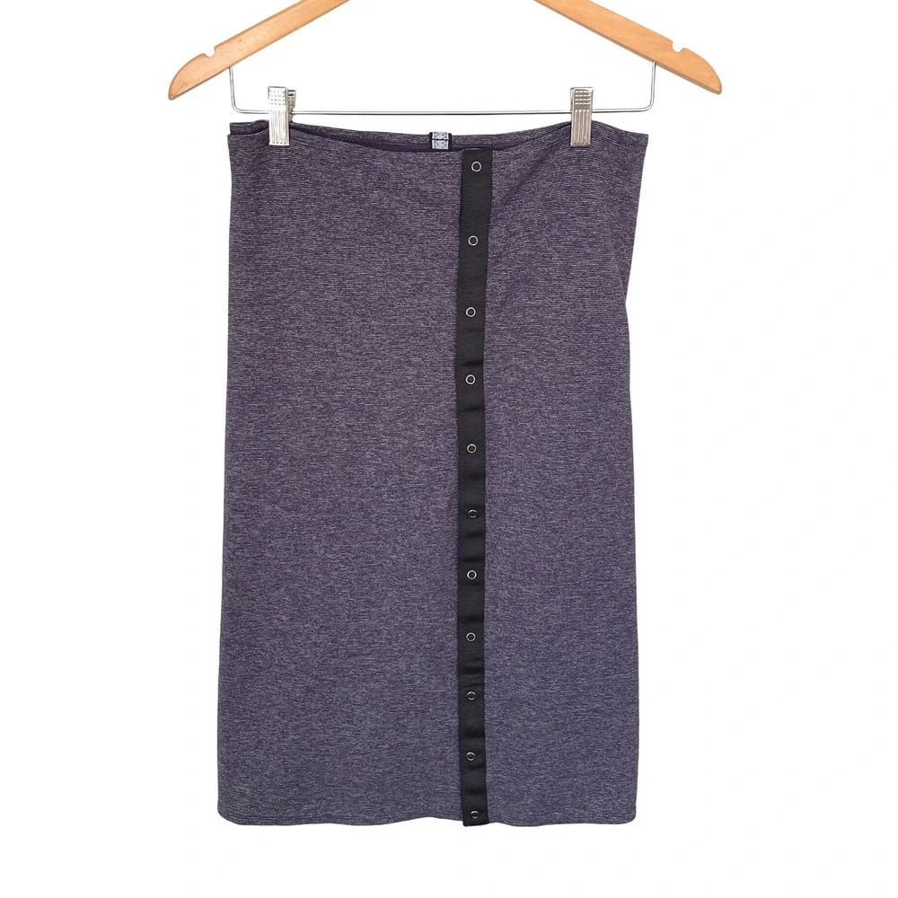 Lululemon Purple Heathered‎ Infinity Scarf Snap Closure Casual Soft